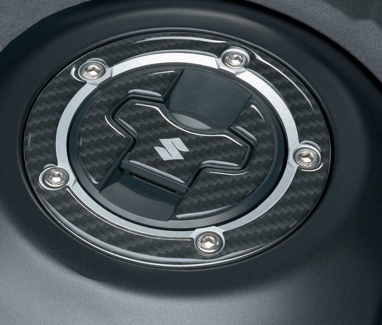 CARBON LOOK FUEL CAP PROTECTION DL/GSX-8